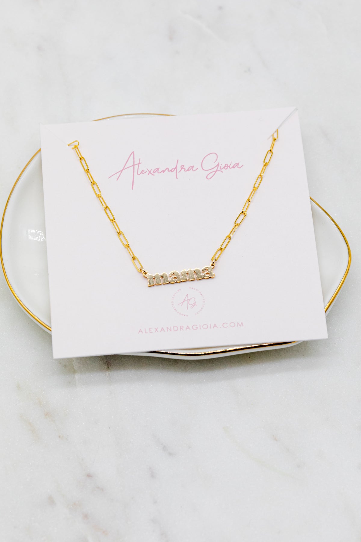 Mama Necklace {Bubble Font}