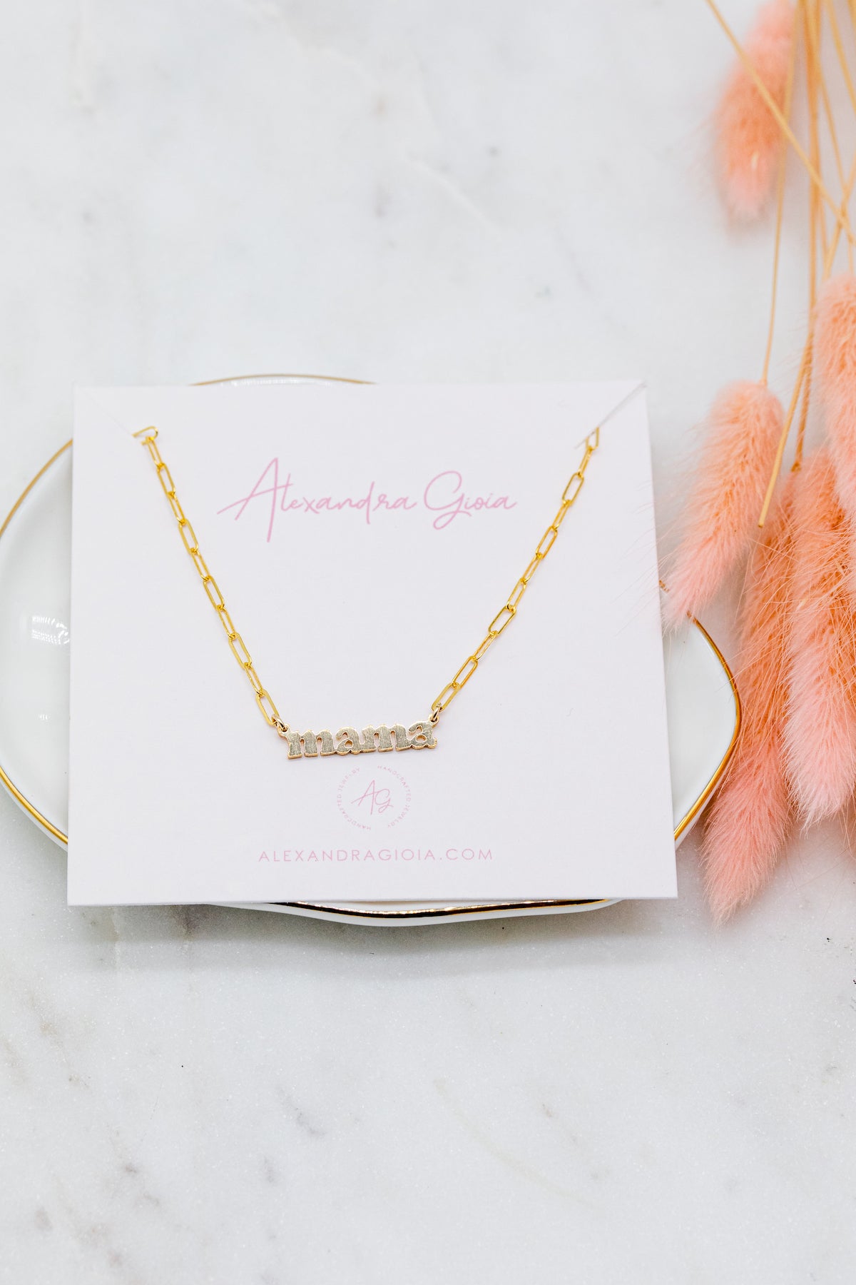 Mama Necklace {Bubble Font}