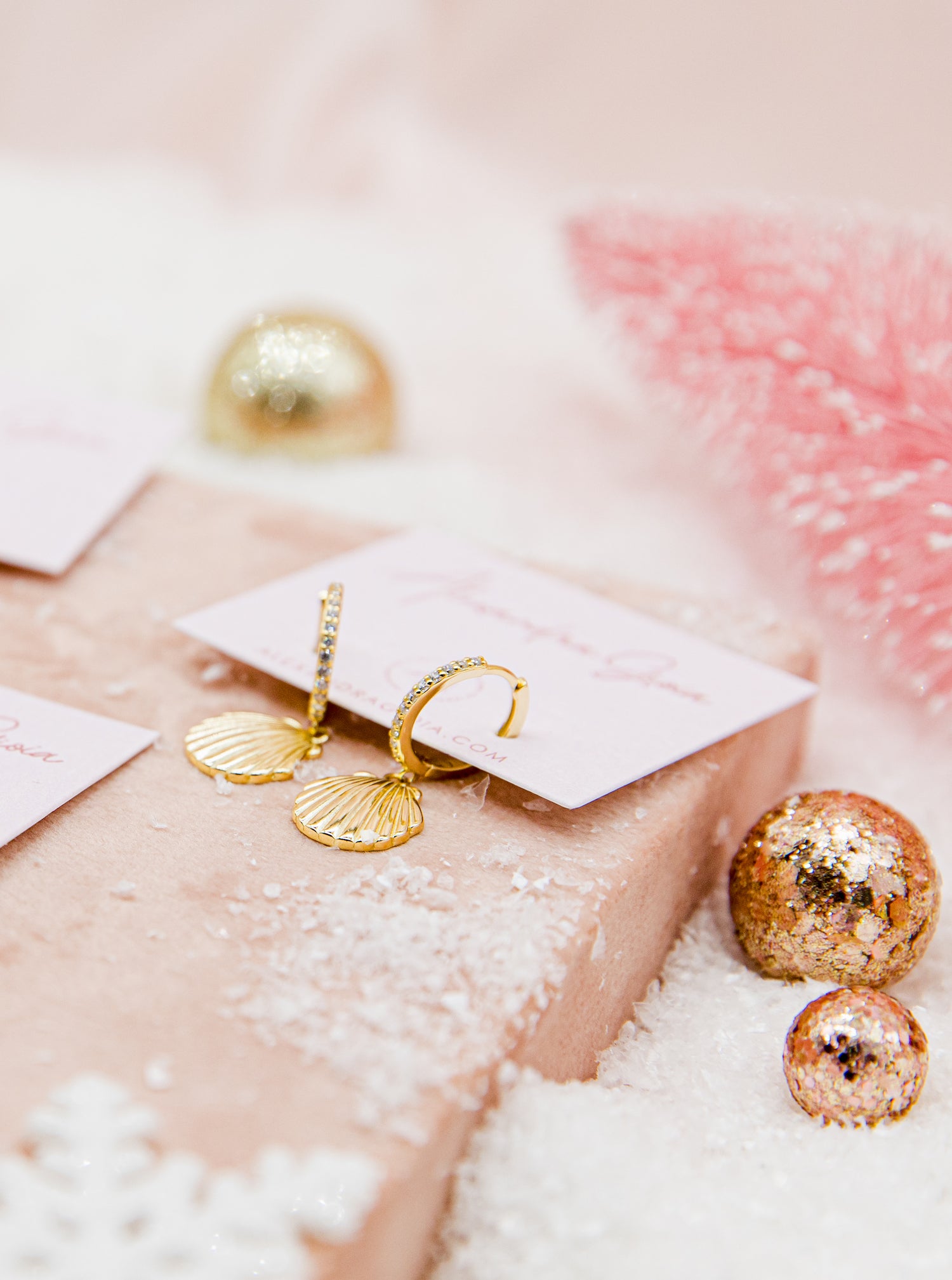 Seashell Huggie Earrings