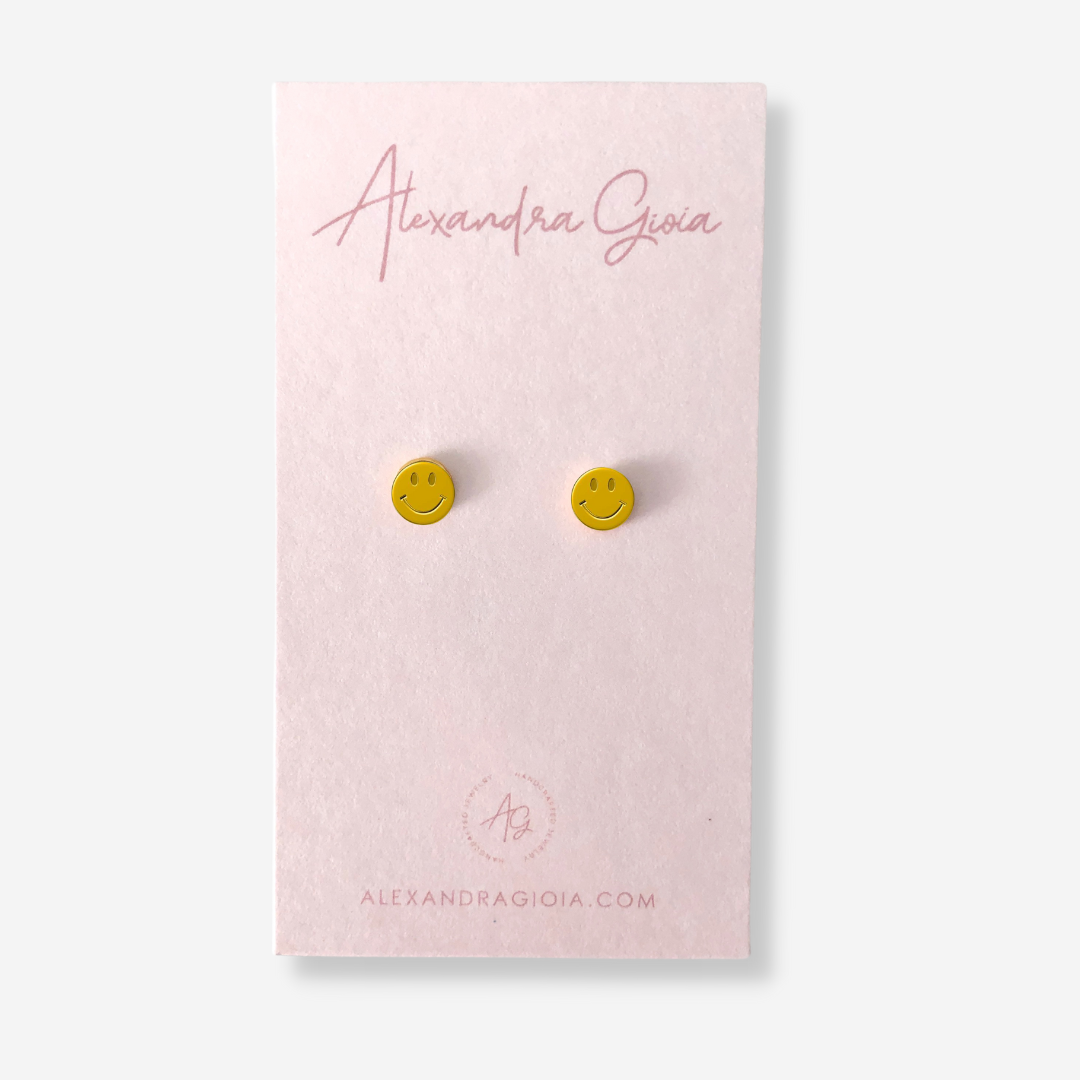 Smiley Stud Earrings