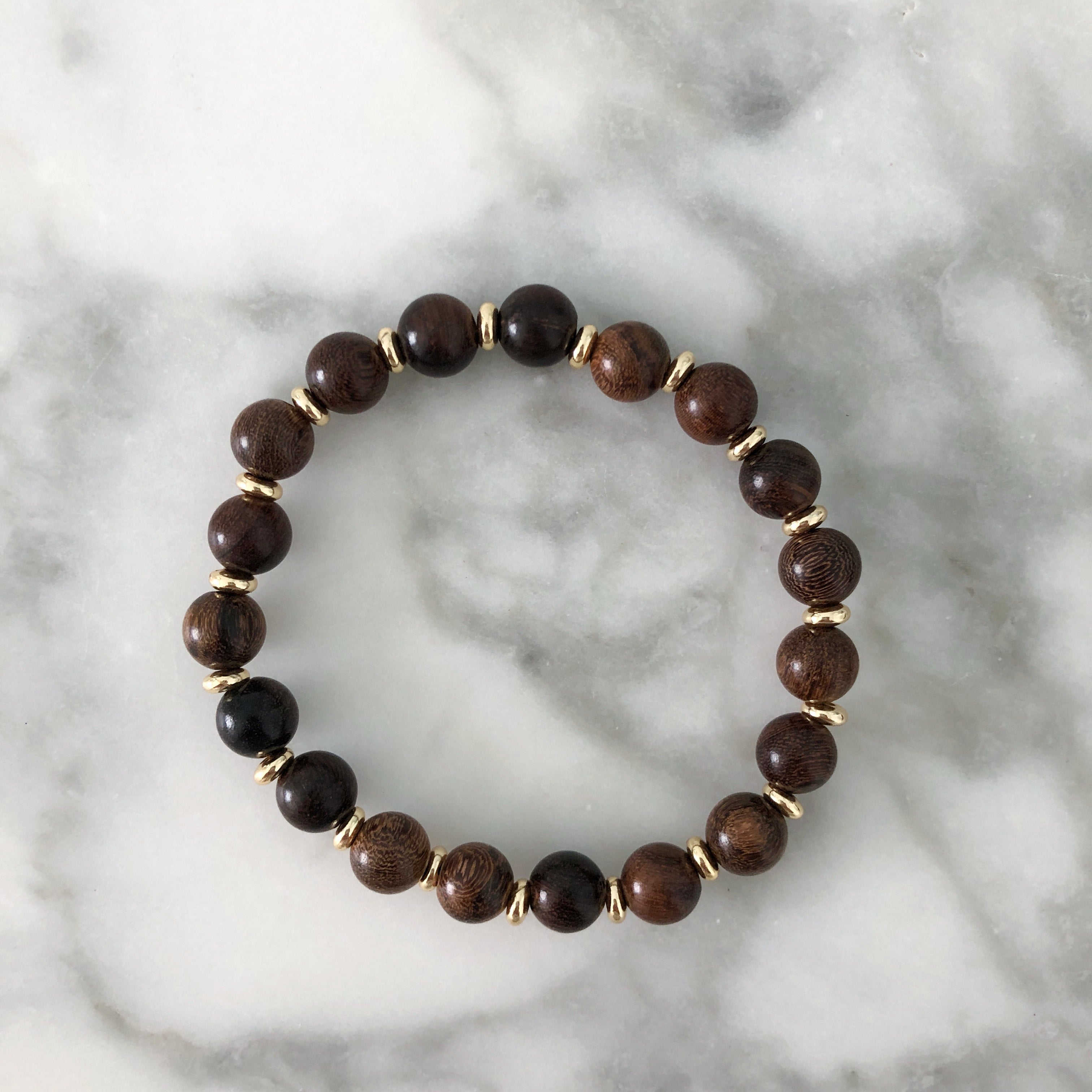 Stackable Bracelet | Cocoa Wood