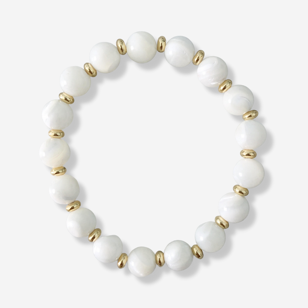 Stackable Bracelet | Mother of Pearl