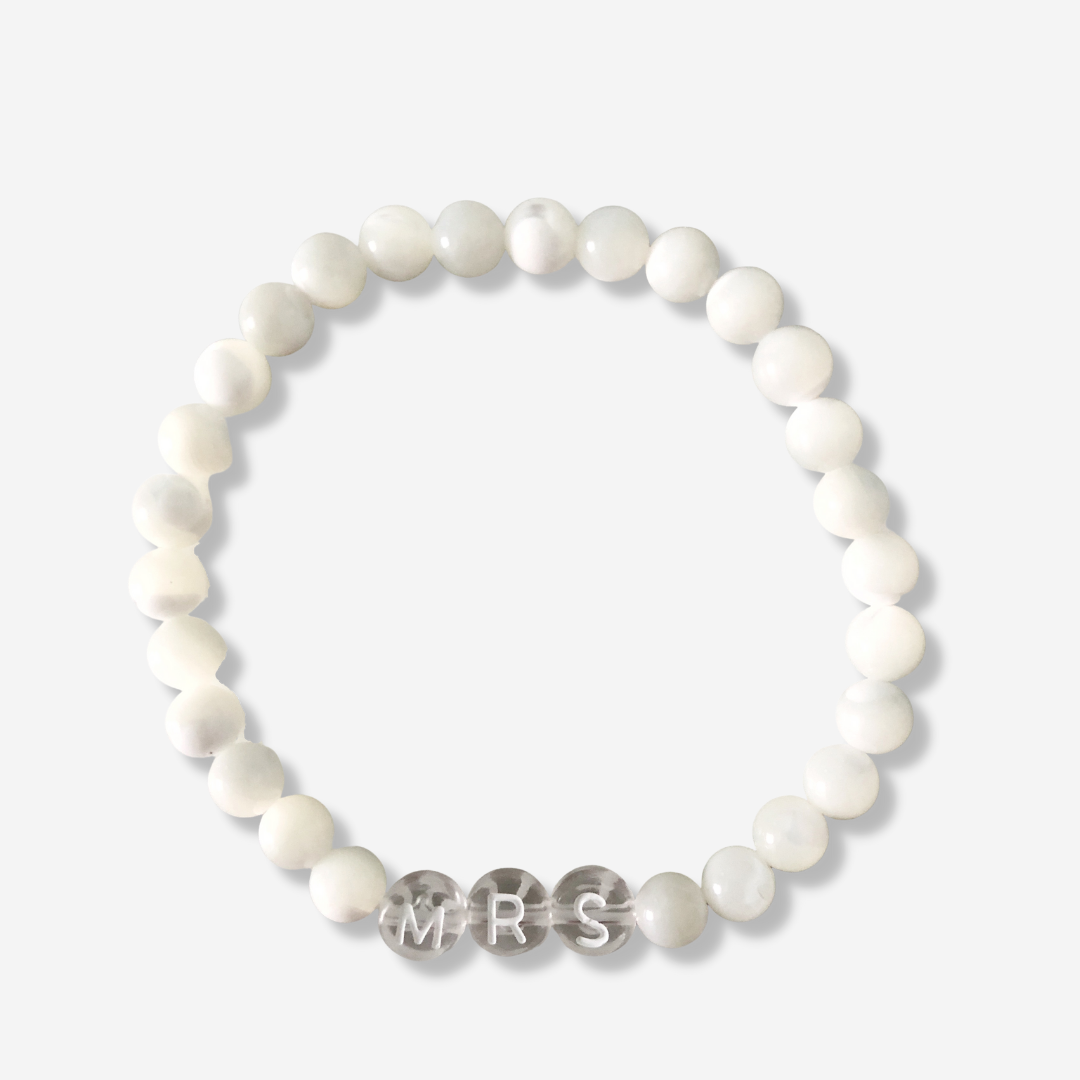 Custom Name Bracelet | Mother of Pearl
