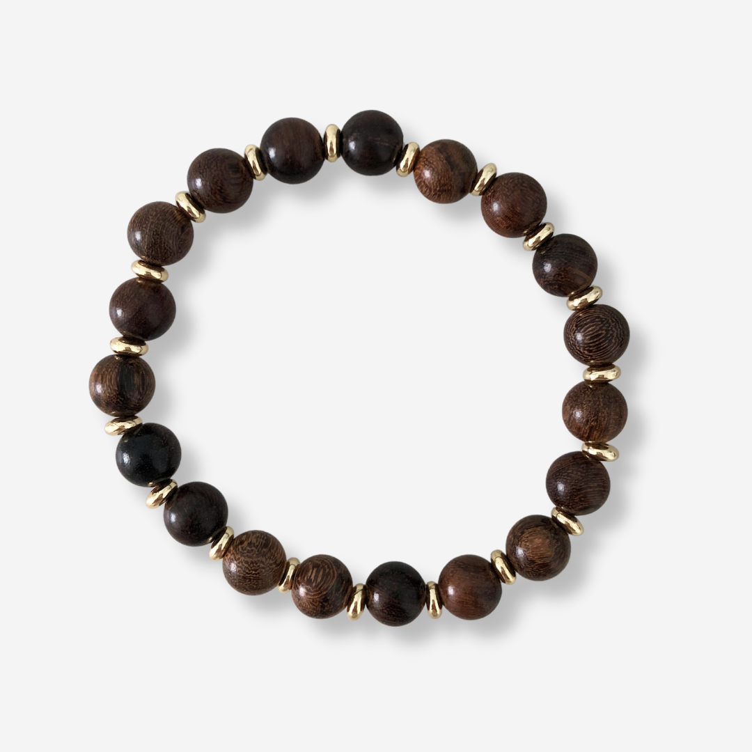 Stackable Bracelet | Cocoa Wood