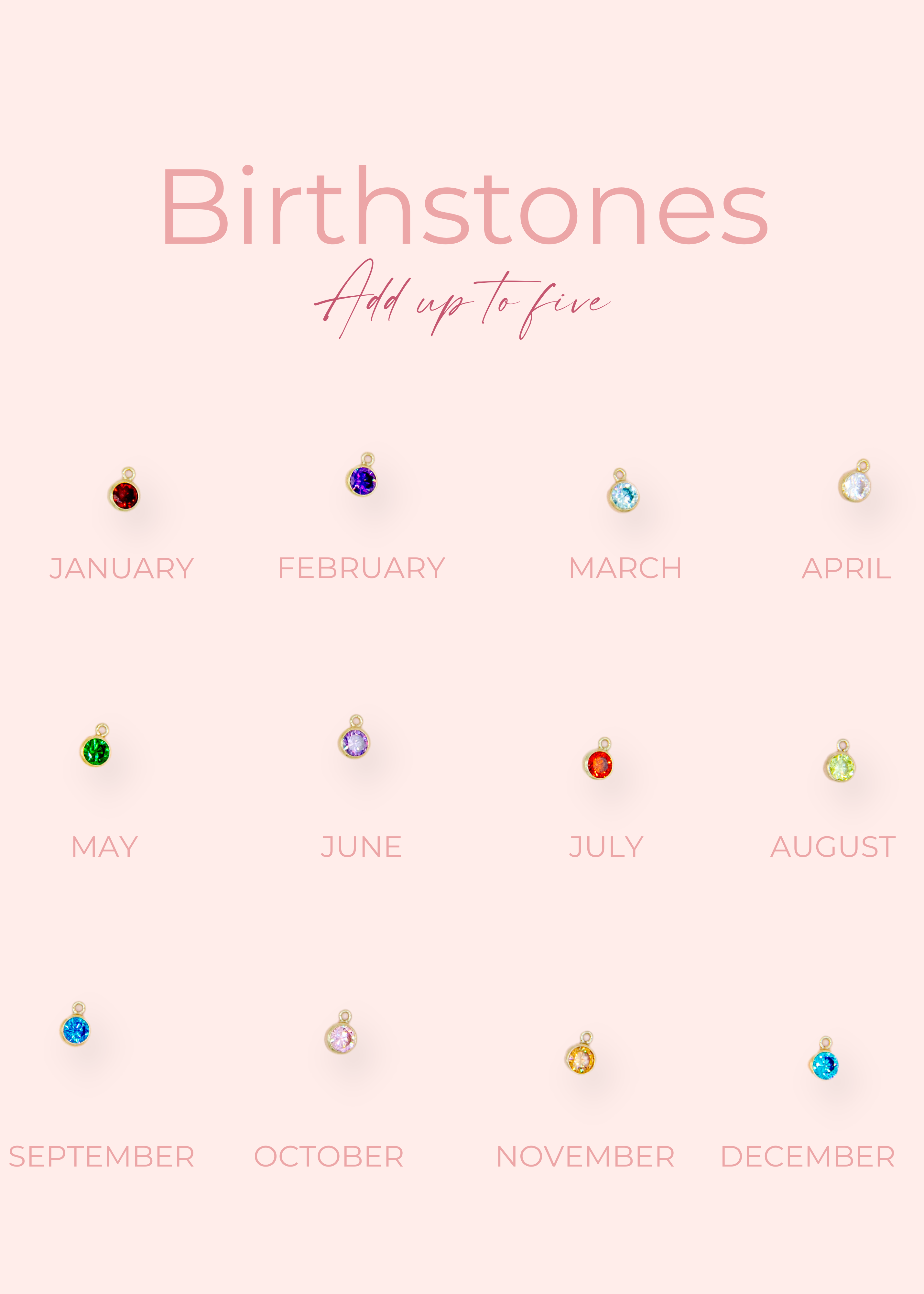 Birthstone Necklace {Cable Chain}