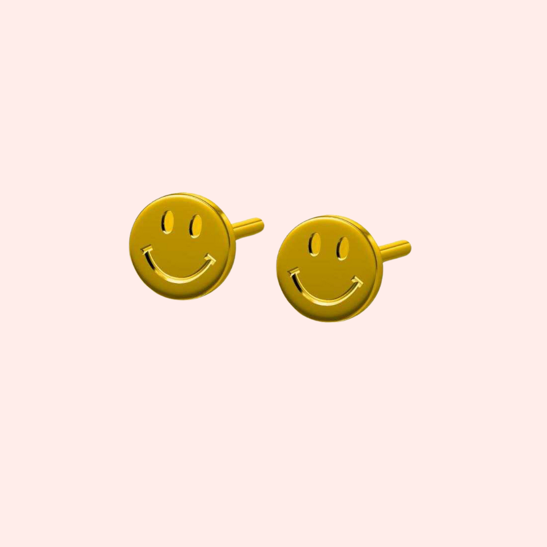 Smiley Stud Earrings