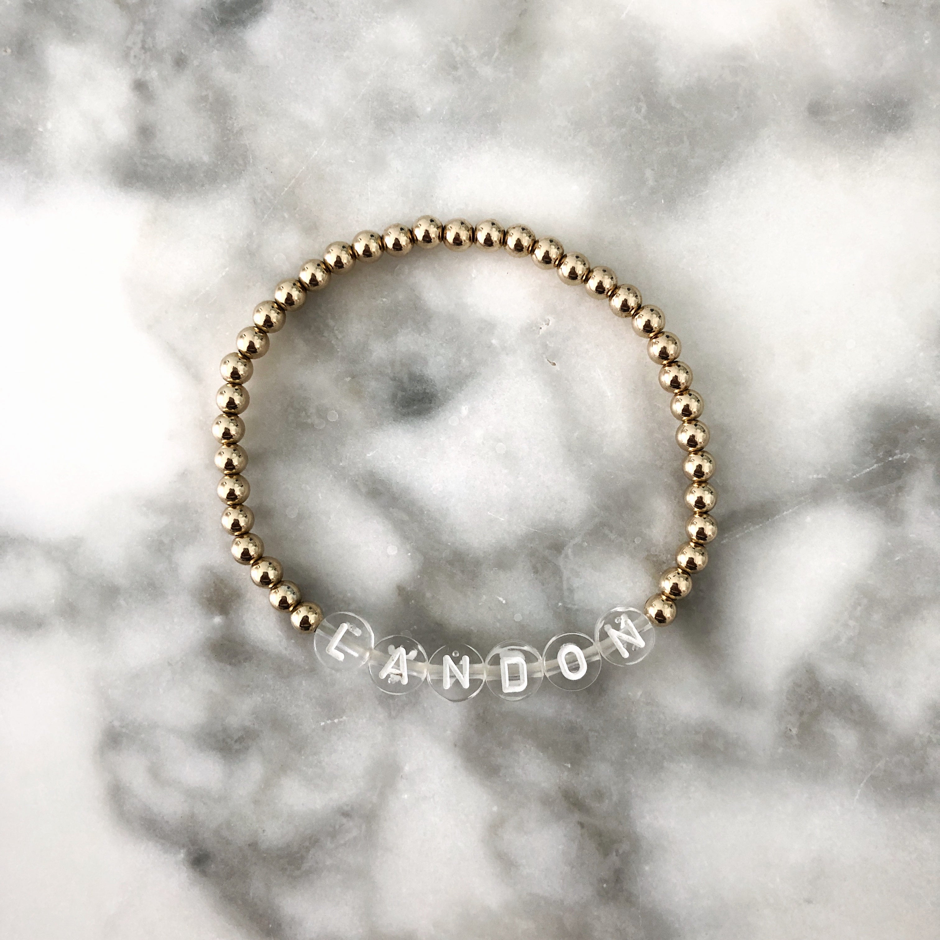 Custom Name Bracelet [Gold, Sterling Silver] | FARUZO