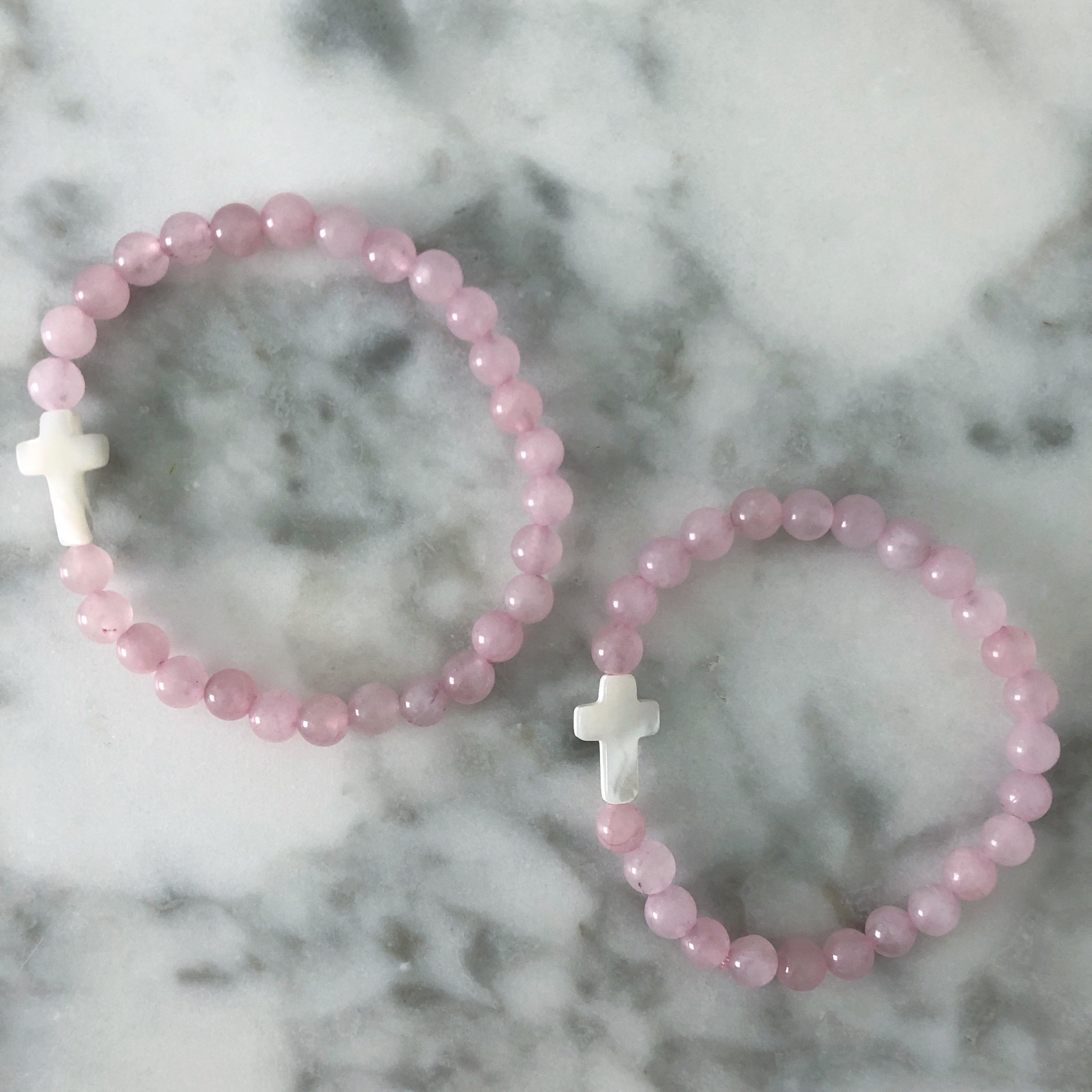 Capri Pearl Bracelet {Rose Quartz} – Alexandra Gioia