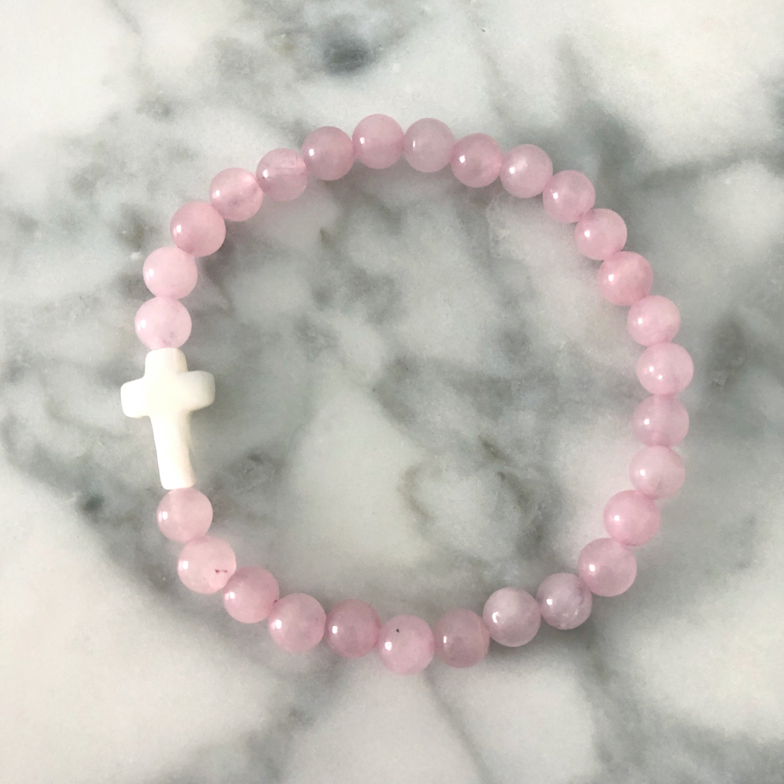 Capri Pearl Bracelet {Rose Quartz} – Alexandra Gioia